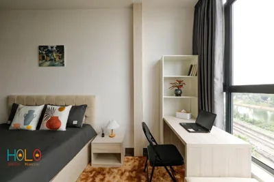 Tweepersoonskamer met balkon — HoLo Kim Ma Hanoi - Serviced Homestay